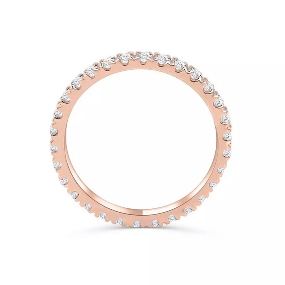 ✨18K Dainty Rose Gold Eternity Band✨ - Picture 2 of 4
